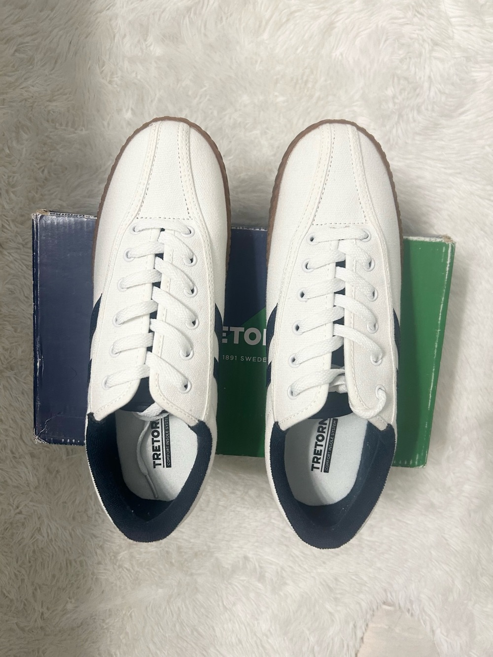 Tretorn Nylite Canvas Sneakers with Gum Sole
